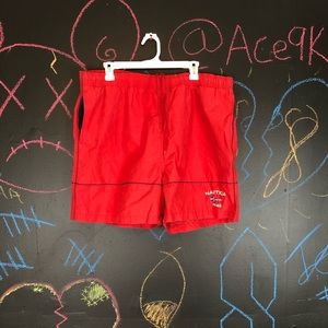 Nautica swim trunks (red)